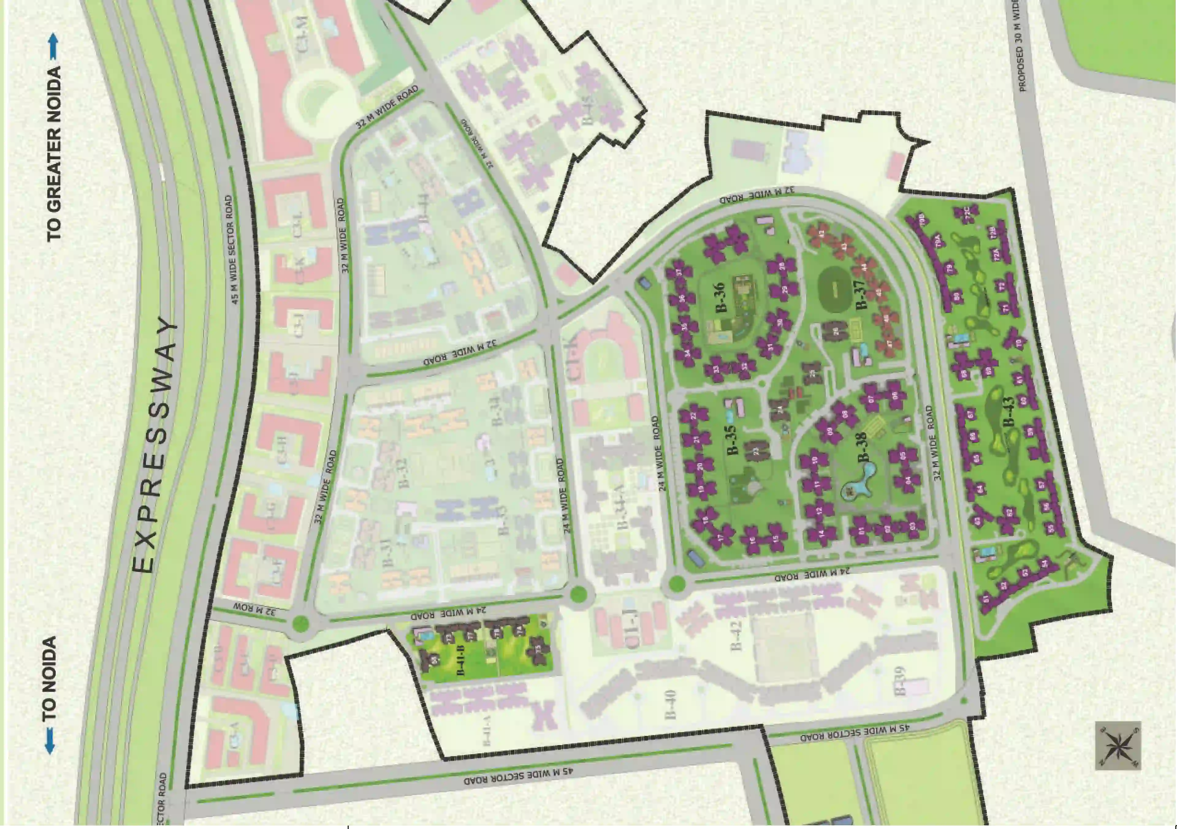 Jaypee Greens Kosmos Site Plan